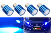ICBEAMER 4 pcs BAY15d 1157 1158 1493 2057 2357 2397 7528 LED Replace Turn Signal incandesce Light Bulbs [Color: Blue]