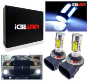 ICBEAMER Bright Max 12v 7W 3800lm High Power 881, 862, 886, 894, 896, 898 COB LED for DRL or Fog Lights, Xenon White