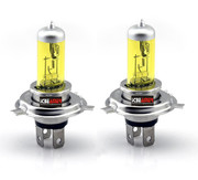 ICBEAMER H4 9003/HB2 12V 60/55W High Low Direct Replacement For Auto Vehicle Factory Halogen Light Bulbs [Color: Yellow]