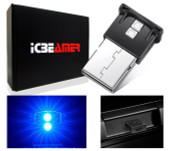 ICBEAMER 2 Gen Smart USB 5V Blue Color Interface Plug-In Miniature Night light LED Car Interior Trunk Ambient Atmosphere Laptop Keyboard Light Home Office Decoration Night Lamp,Adjustable Brightness