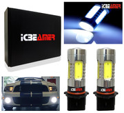 ICBEAMER PSX26W P13W 5202 12V 11W LED COB Chipset Projector Lens High Power Super White DRL/ Fog Light Bulbs [2 pcs]