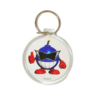 Large Circle Acrylic Keychain, with Key Ring