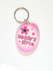 Oval Acrylic Keychain, with Key Ring