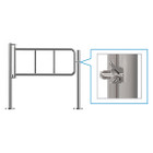 Single Post Latch Gate, 1 Direction, Stainless Steel