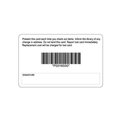 Library Card with Matte Back (writable)