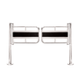 One-Way Double-Gate, Chrome, 48" Passageway