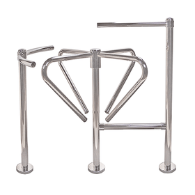 "Exit" Turnstile, Curved Arm Anti-Crawl