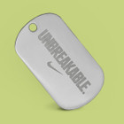 Diamond Engraved Steel Logo Tags