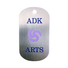 Stainless Steel Key Tags, Color-Etched