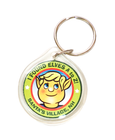 Circle Acrylic Keychain, with Key Ring, 2-Sided
