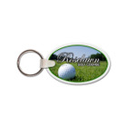 Rounded Oval Keychain, 1/8" Thick Rubber