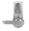 Heavy Commercial Duty Lever w/WiFi & Card in Brushed Chrome - Back