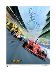 Firestone Commemorative 100th Indy 500 print, limited to only 500 pieces.
