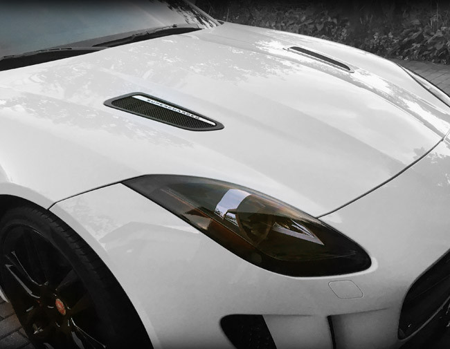 Jaguar f type bonnet top