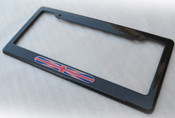 UK UNION JACK CUSTOM REAL CARBON LICENSE PLATE FRAME HOLDER SURROUND WITH MOUNTING SCREWS & CAPS