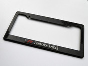 RED R PERFORMANCE CUSTOM REAL CARBON LICENSE PLATE FRAME HOLDER SURROUND WITH MOUNTING SCREWS & CAPS