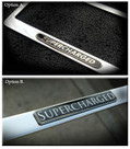 SUPERCHARGED CHROME LICENSE PLATE FRAME special