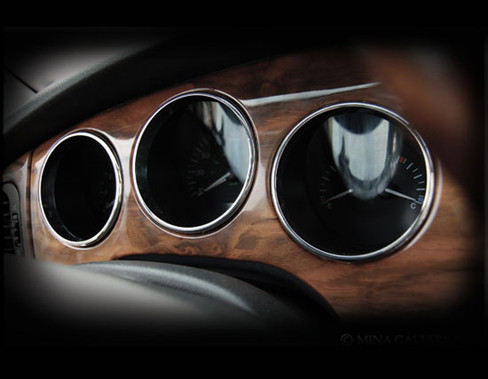 Jaguar XJ8 & XJR Chrome Dash Instrument Ring set
