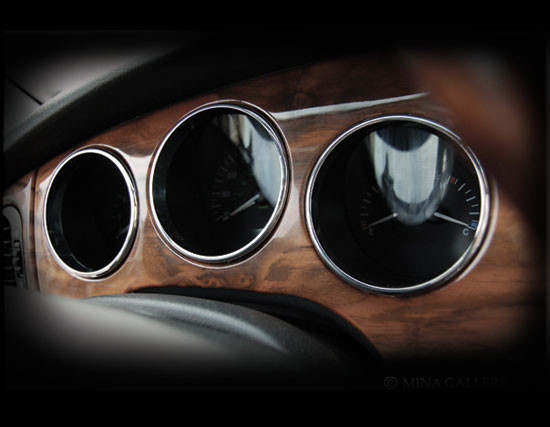 Jaguar XJ8 & XJR Chrome Dash Instrument Ring set - Mina Gallery Inc