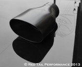5.5" black exhaust tip 3" ID Saleen style