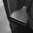 Rectangular exhaust muffler tip Rolled Edge 2.5" Inlet