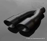 Dual 4" staggered slash tip 3" ID