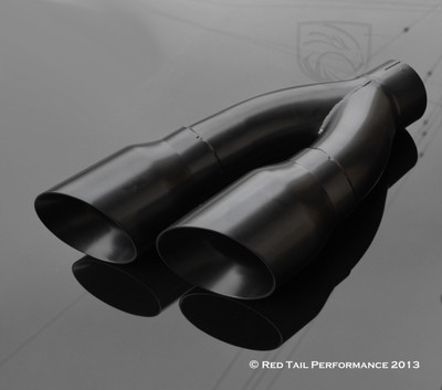 Dual 4" staggered slash tip 3" ID