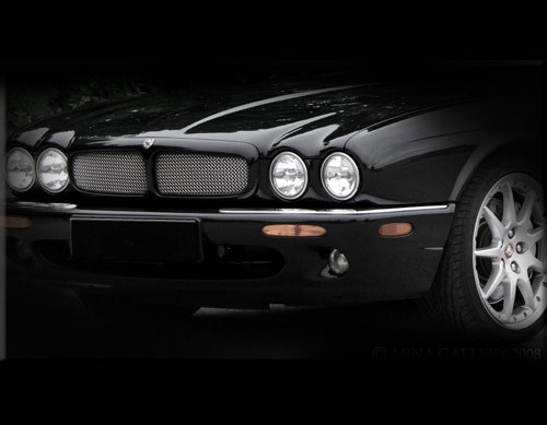 Jaguar XJ8フロントグリル メッシュタイプ Jaguar XJ8 & XJR Front Mesh Grille Inserts - Mina Gallery Inc