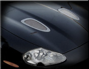 Jaguar XKR Custom Hood Mesh Grille Louvers