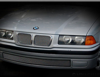 BMW 3 series Lower Mesh Grille Black or Bright Stainless 91