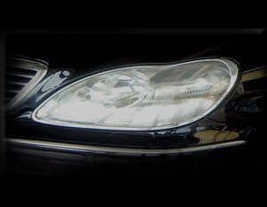 Mercedes S-Class Headlight Chrome Trim Finisher set 2000-2006