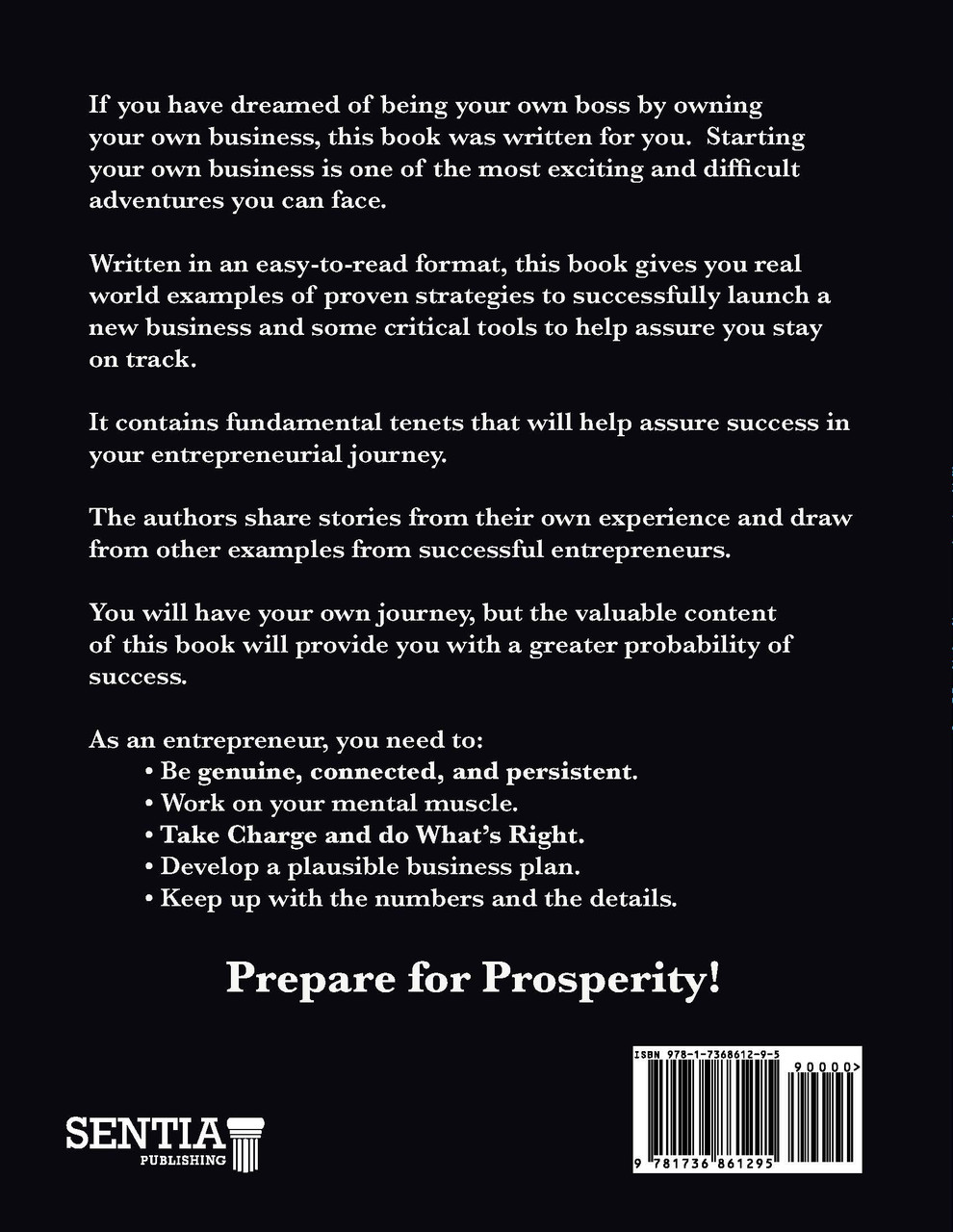 Entrepreneurship Prepare For Prosperity Behan Puffer Online Textbook Sentia Publishing