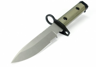 REFERENCE ONLY - Zero Tolerance Bayonet ZT-9 Fixed Blade Knife, 7.5" Partially Serrated Edge Blade, Ranger Green Handle, Sheath