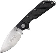 REFERENCE ONLY - Microtech DOC 153-10 Folding Knife, Stonewashed 3-7/8" Plain Edge Blade