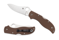 REFERENCE ONLY - Spyderco Stretch 2 Knife C90GBNPE2 3.59" Plain Edge ZDP-189 Blade Brown G-10