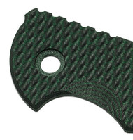 Rick Hinderer Knives Folding Knife G-10 Handle Scale for XM-18 -3.5"-Green/Black