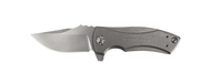 REFERENCE ONLY - Zero Tolerance ZT 0900 Flipper Folding Knife, 2.75" Plain Edge Blade, Titanium Handle