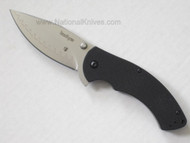Kershaw Rake 1780CB Assisted Opening Knife, 3.5" Plain Edge 14C28N and D2 Composite Blade, Black G-10 Handle