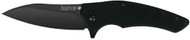 Kershaw Turbulence 1790CKT Assisted Opening Knife, 3.25" Plain Edge Black Blade, Black G-10 Handle