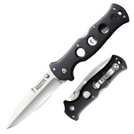 Cold Steel Counter Point 2 10ACMC Folding Knife, 3" Plain Edge Blade, Black Griv-Ex Handle