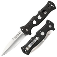 Cold Steel Counter Point 1 10ACLC Folding Knife, 4" Plain Edge Blade, Black Griv-Ex Handle