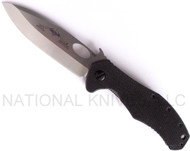 Emerson Knives CQC-10 SF Folding Knife, Satin 3.8" Plain Edge 154CM Blade, Black G-10 Handle, Emerson "Wave" Opener