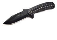 Emerson Knives Police Utility Knife PUK-BT Fixed Blade Knife, Black 3.8" Plain Edge 154CM Blade, Black G-10 Handle,Kydex Sheath