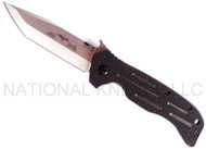 Emerson Knives Signature Series Phalanx SF Folding Knife, Satin 3.9" Plain Edge 154CM Stainless Steel Blade, Black G-10 Handle, Emerson "Wave" Opener