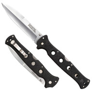 REFERENCE ONLY - Cold Steel Counter Point XL 10ACXC Folding Knife, 6" Plain Edge Blade, Black Griv-Ex Handle