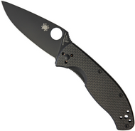 Spyderco Tenacious Knife C122CFBBKP Black Plain Edge Blade Carbon Fiber Laminate