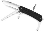 Ruike Knives Criterion L32-B Multitool Knife 3.4" Blade Black G-10 Handle