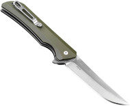Ruike Knives Hussar P121-G Folding Knife 3.6" Plain Edge Blade Green G-10 Handle
