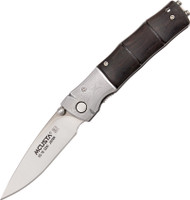 Mcusta Bamboo MC-146 Folding Knife 2.81" Plain Edge Blade Ebony Wood Handle