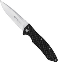 Steel Will Knives Resident Folding Knife F15-51 Satin 3.62" Blade Black Aluminum